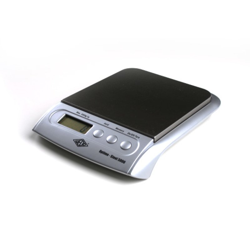 Wedo Electronic Scale OPTIMO Steel 5000 Electronic postal scale Silver