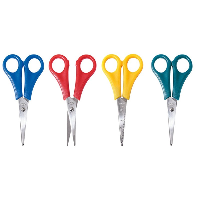 Wedo 77 720 Art & Craft scissors Straight cut Blue, Green, Red, Yellow