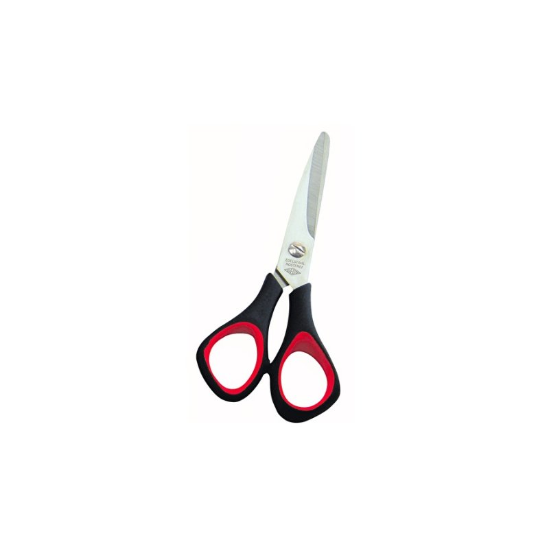 Wedo 976 5 ciseaux à bouts ronds Ciseaux d'office Découpe droite Noir, Rouge