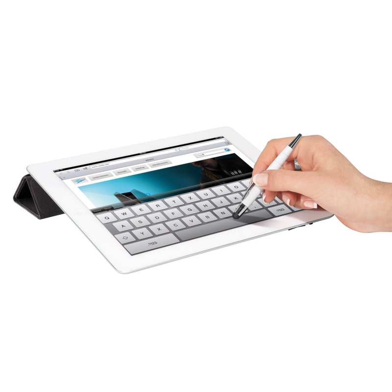 WEDO Stylet 2 en 1 Pioneer Mini, très brillant, blanc