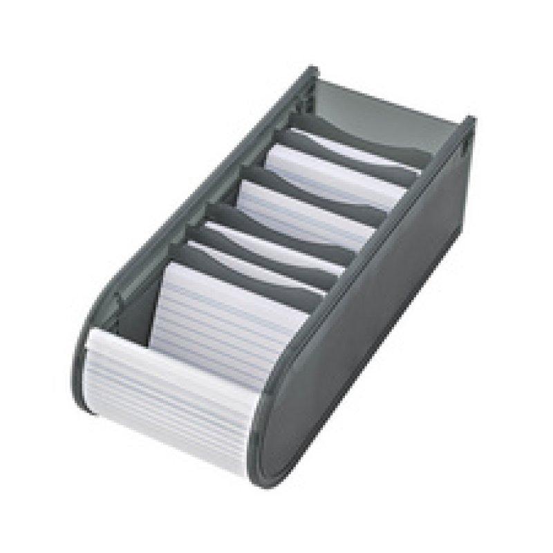 WEDO Fichier éducatif A8 paysage, 100 fiches, gris