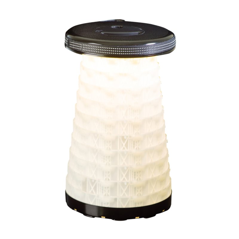 Wedo Teleskop-Hocker mit LED Funktion Round Black, White ABS