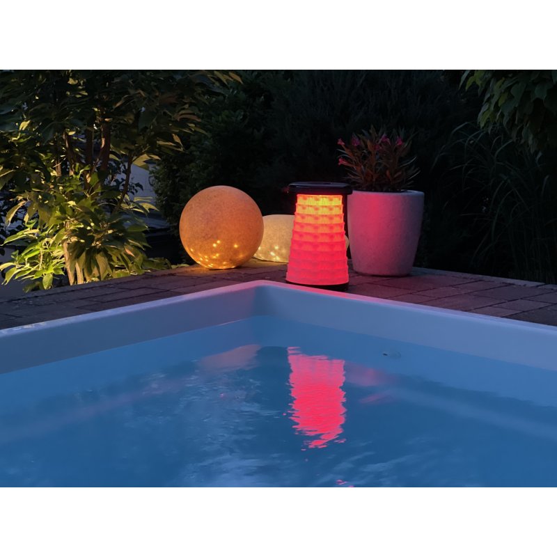 Wedo Teleskop-Hocker mit LED Funktion Rond Noir, Rouge, Blanc ABS