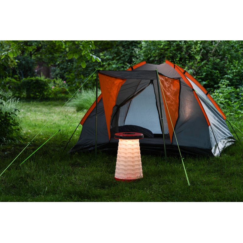 Wedo Teleskop-Hocker mit LED Funktion Round Black, Red, White ABS