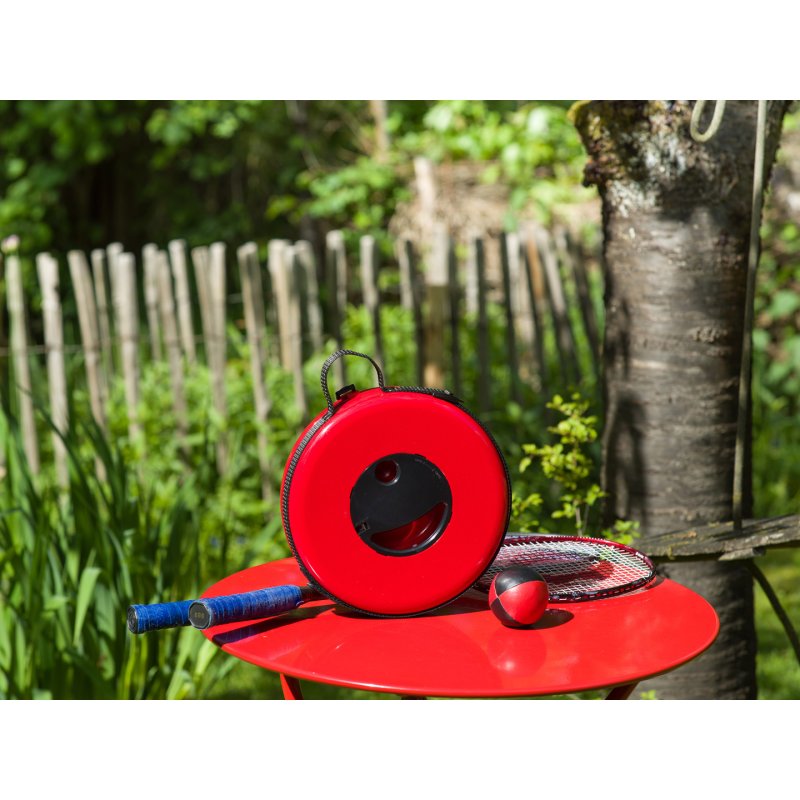 WEDO Tabouret télescopique SITTOGLOW, en plastique, rouge