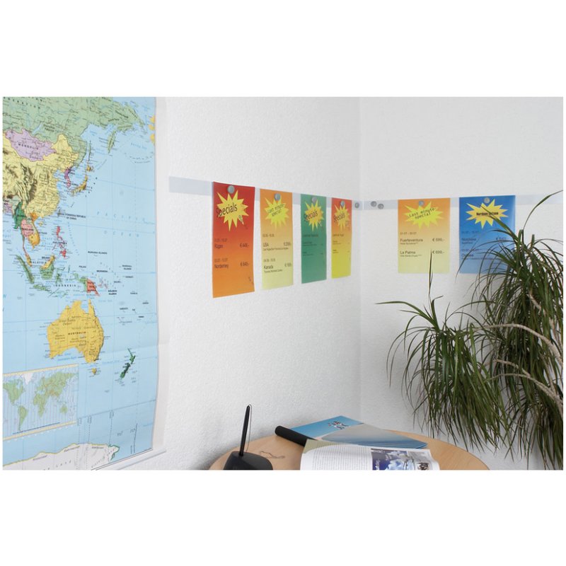 MAUL Bande métallique standard, blanc