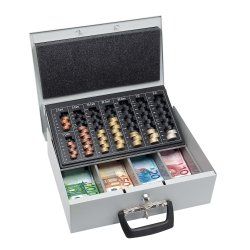 WEDO Coffret-caisse à monnaie Universa, gris lumière