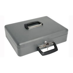 WEDO Coffret-caisse à monnaie Maxi, en tôle d'acier, gris