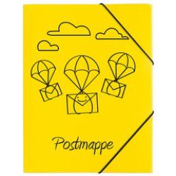 PAGNA Postmappe, DIN A4, PP, gelb, mit Motivdruck
