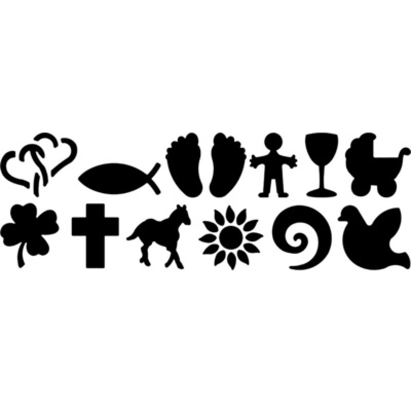 WEDO Perforateur motif poisson, grand, gris/orange