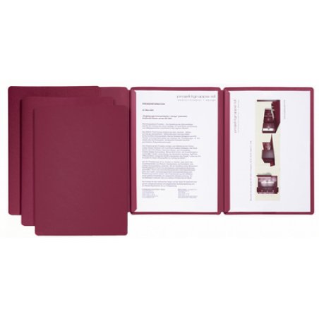 PAGNA chemise de présentation / candidature "Sprint", rouge