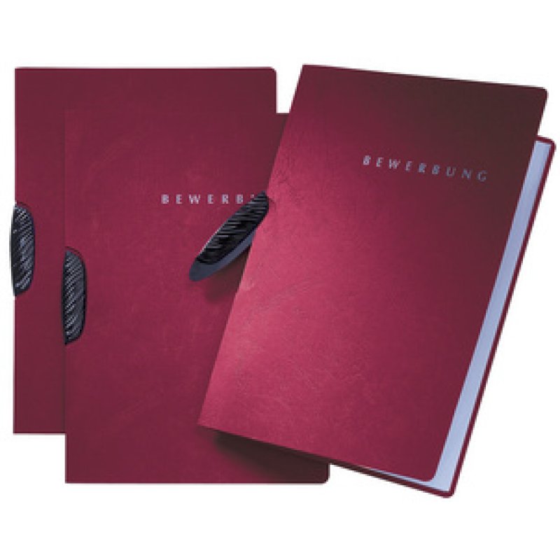 PAGNA Bewerbungsmappe "Swing", DIN A4, aus Karton, rot