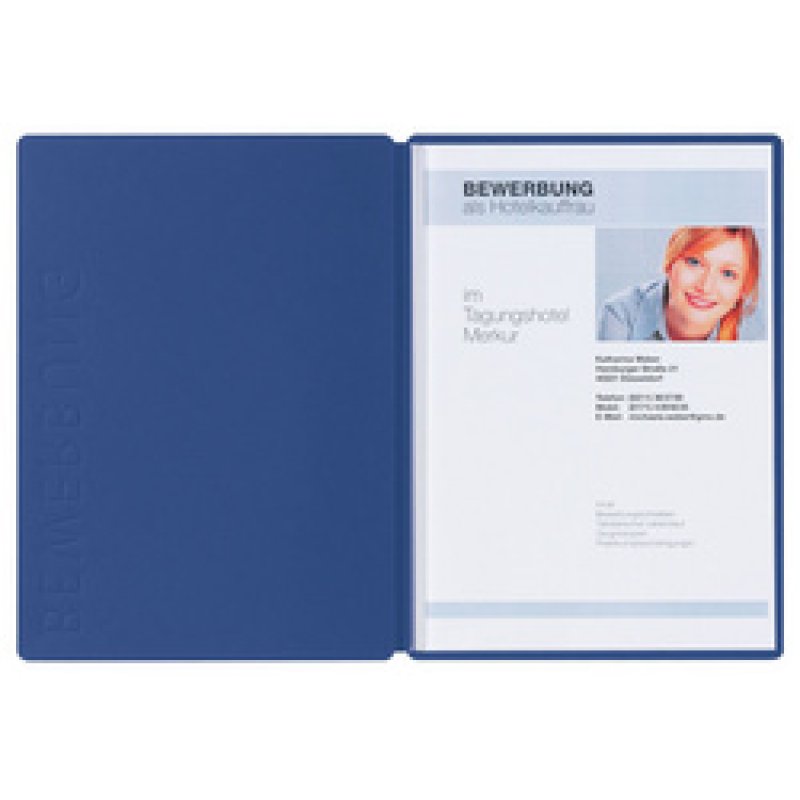 PAGNA Bewerbungsmappe "Solo", DIN A4, aus Karton, rot