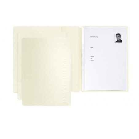 PAGNA Bewerbungsmappe "Solo", DIN A4, aus Karton, beige