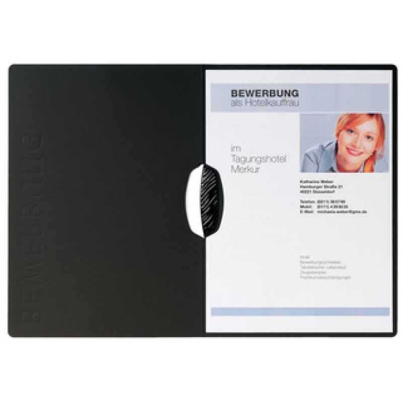 PAGNA Bewerbungsmappe "Swing", DIN A4, aus Karton, beige