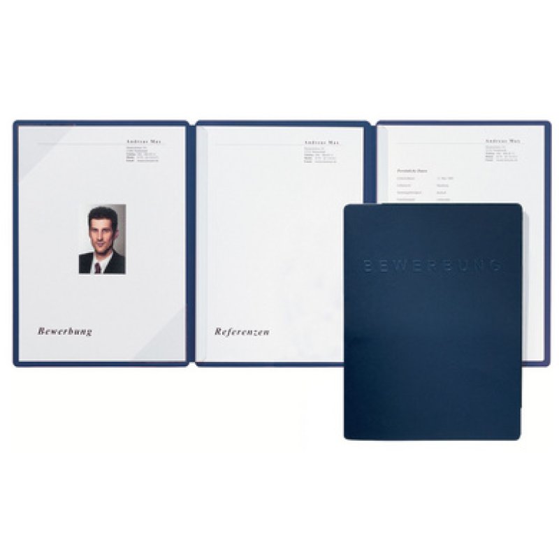 PAGNA Bewerbungsmappe "Square", DIN A4, schwarz