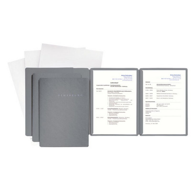 PAGNA Bewerbungs-Set "Special", DIN A4, schwarz, 3-teilig