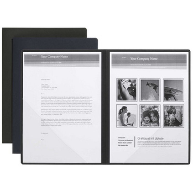 PAGNA Chemise de présentation / candidature "Perfect", noir