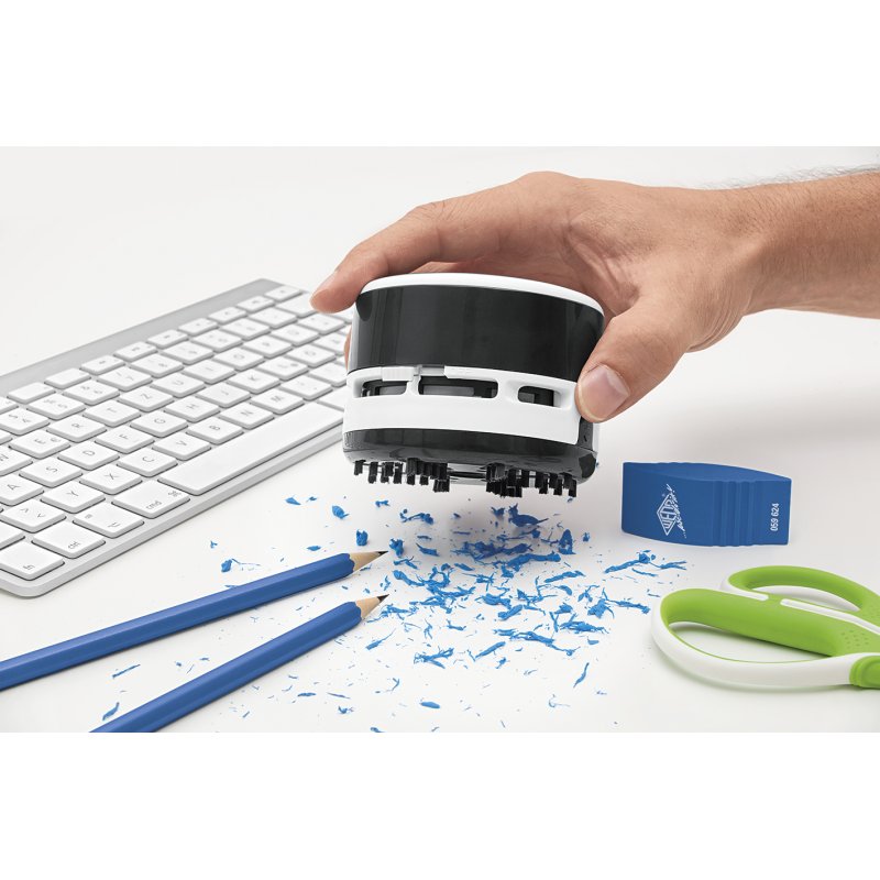 WEDO Aspirateur de table, plastique noir/blanc