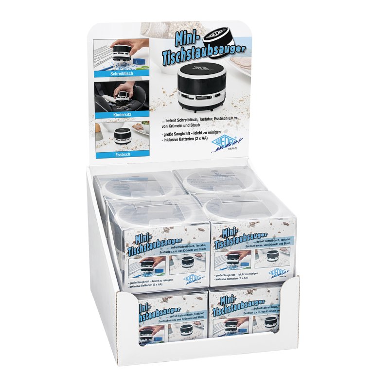 WEDO Aspirateur de table, plastique noir/blanc