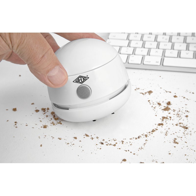 WEDO Mini-aspirateur de table W2D2, rechargeable, blanc