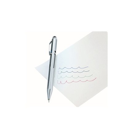 WEDO Stylo à bille 4 couleurs rétractable, chromé