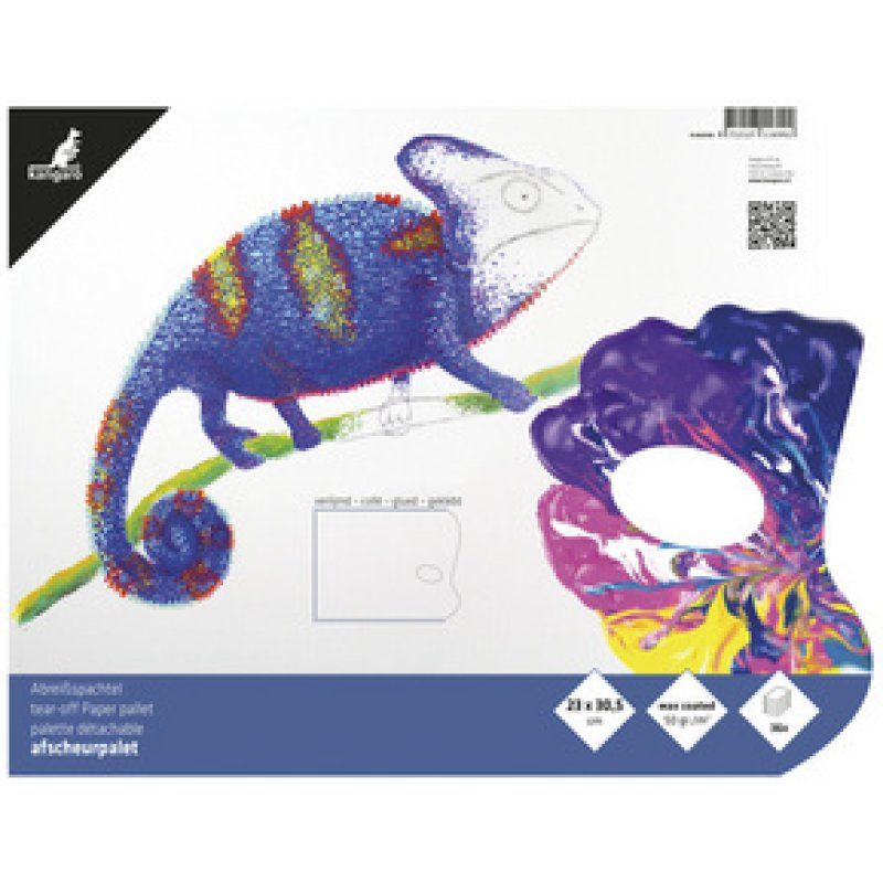 kangaro Palette pelable, 36 feuilles, 230 x 305 mm, blanc
