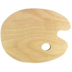 kangaro Palette de peinture, bois, ovale, 300 x 240 mm