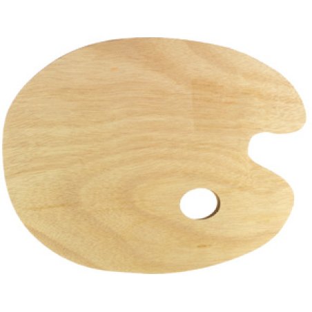 kangaro Palette de peinture, bois, ovale, 300 x 240 mm