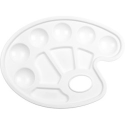 kangaro Palette de peinture, plastique, ovale, 230 x 170 mm