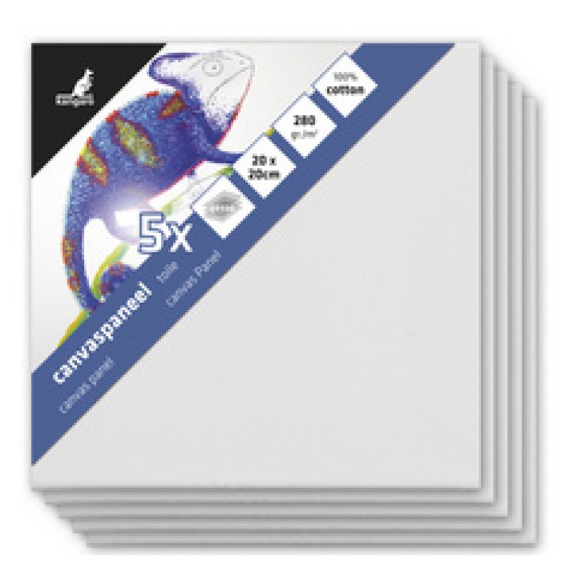 kangaro Toile / panneau entoilé, 300 x 300 mm, blanc