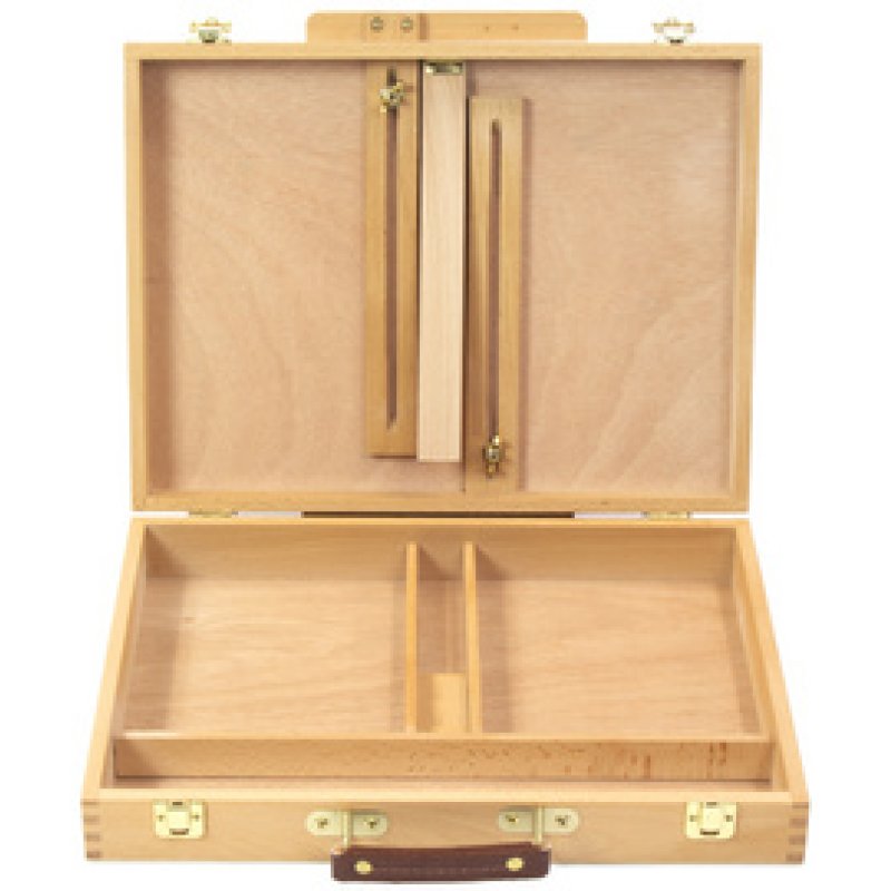 kangaro Boîte-chevalet, hêtre, mallette avec poignée