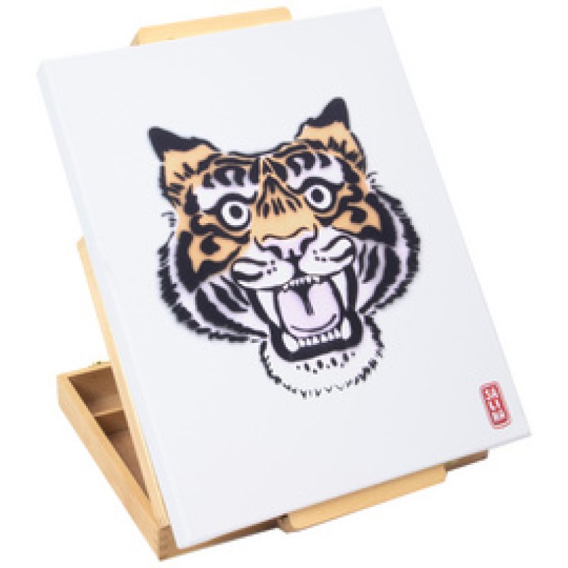 kangaro Boîte-chevalet, hêtre, mallette avec poignée