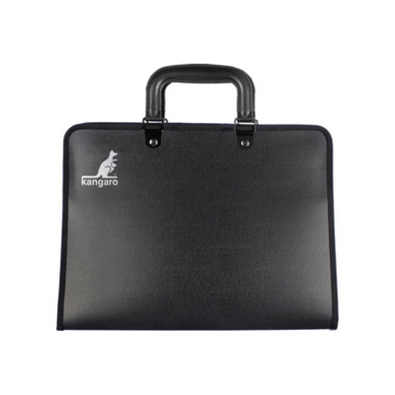 kangaro Porte-documents, A2, PP, avec poignée, noir
