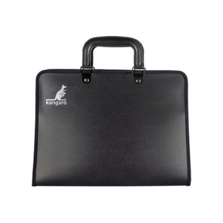 kangaro Porte-documents, A2, PP, avec poignée, noir