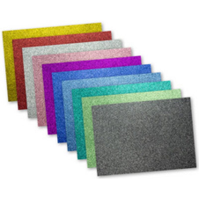 kangaro Carton pailleté, 250 x 350 m, assorti en 10 couleurs