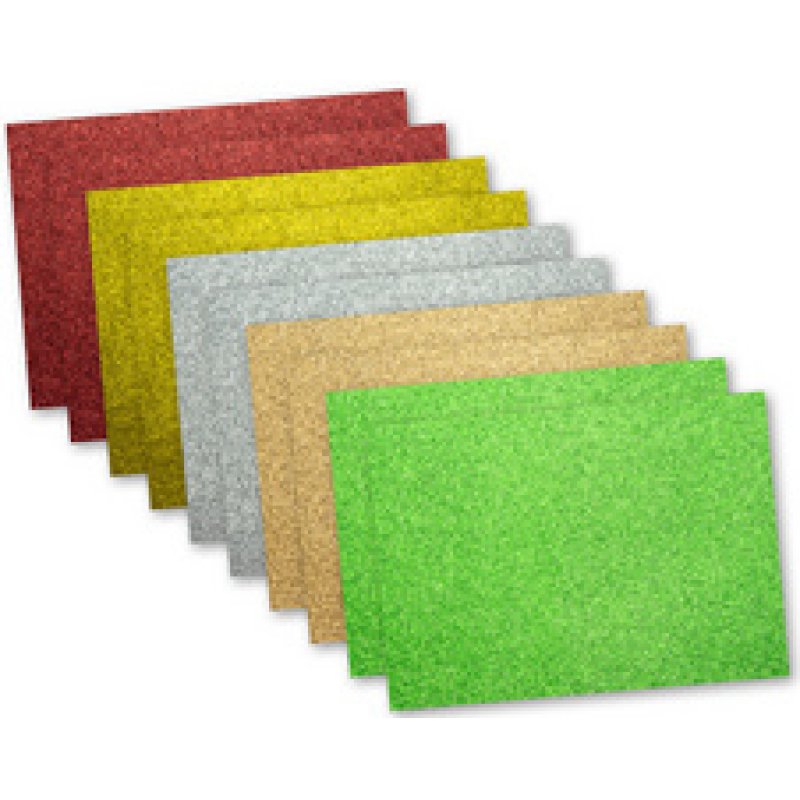 kangaro Carton pailleté, 250 x 350 m, assorti en 10 couleurs