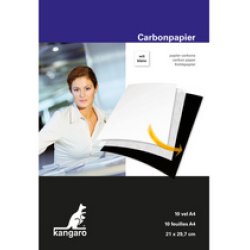 kangaro Papier carbone, A4, 10 feuilles, blanc