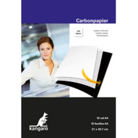 kangaro Papier carbone, A4, 10 feuilles, blanc