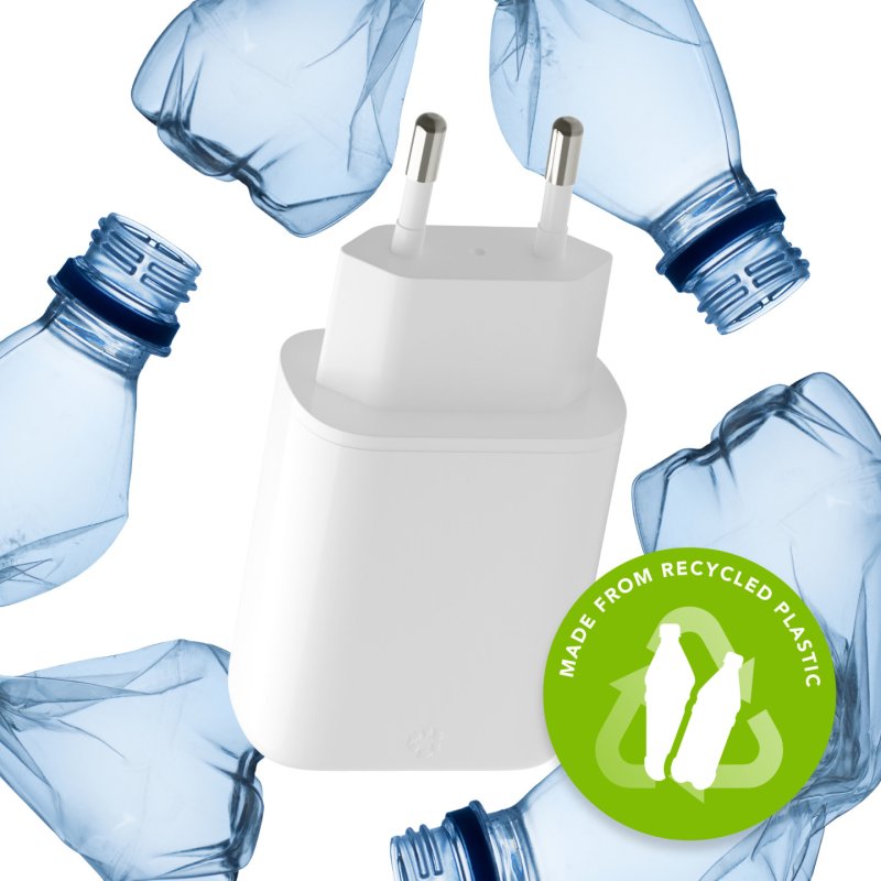 Dbramante1928 - Re-charge - Wall Charger GaN - 2x USB-C 25W EU - White