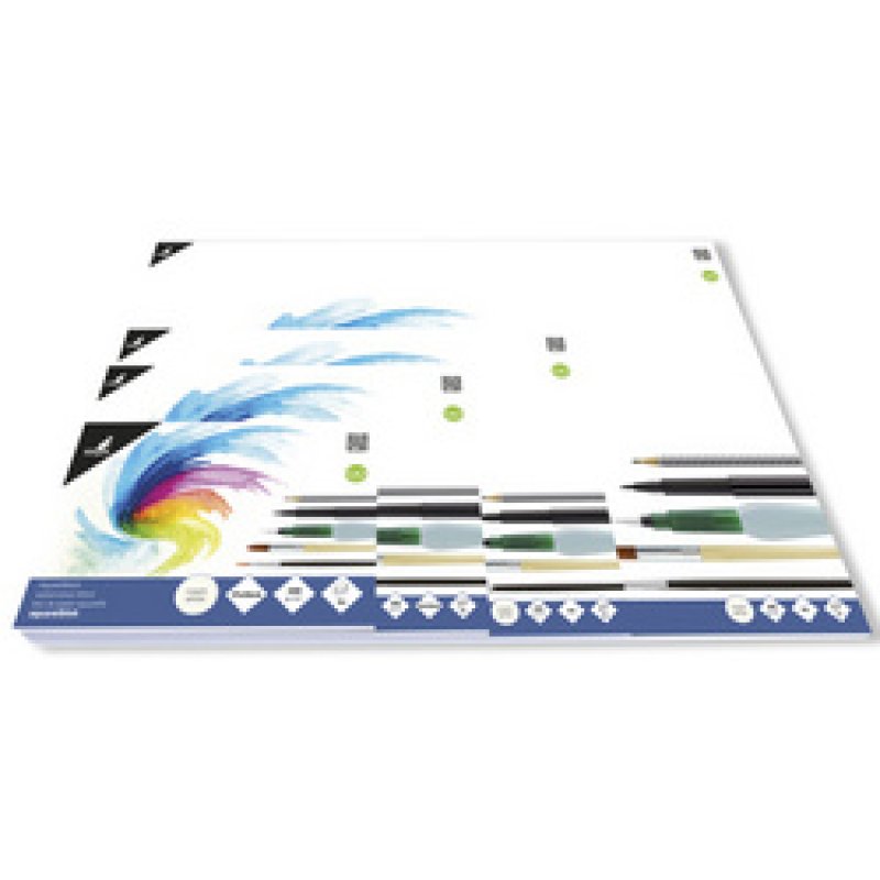 kangaro Bloc de papier aquarelle, A2, 12 feuilles
