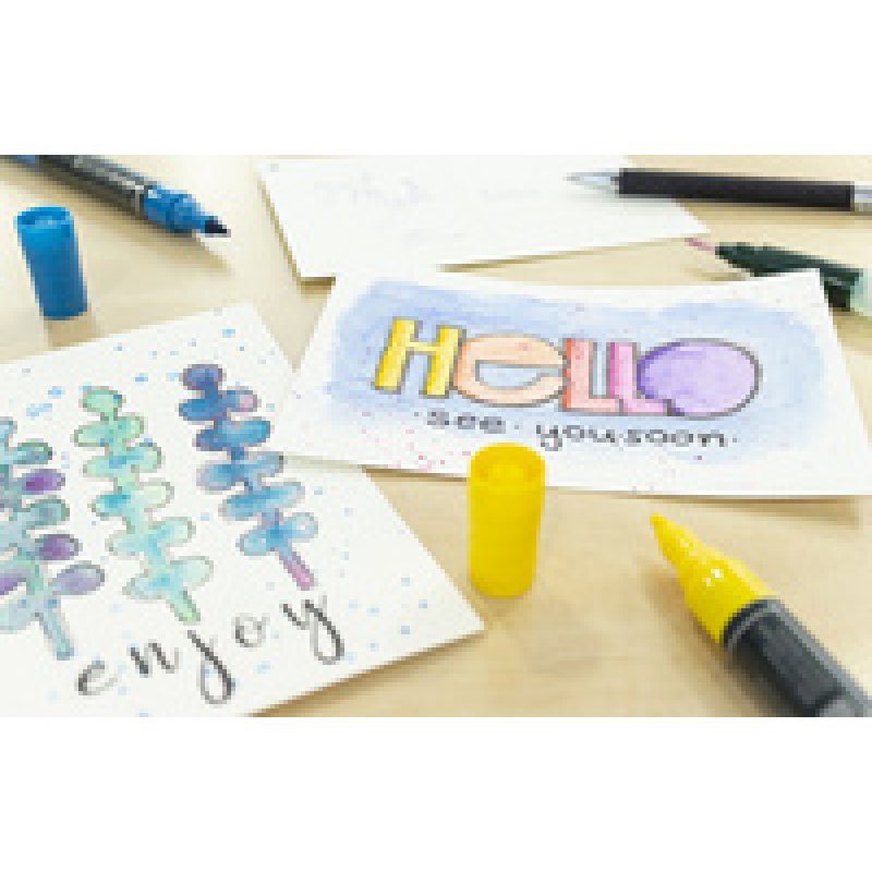 kangaro Bloc de cartes postales aquarelle, A6, 15 feuilles