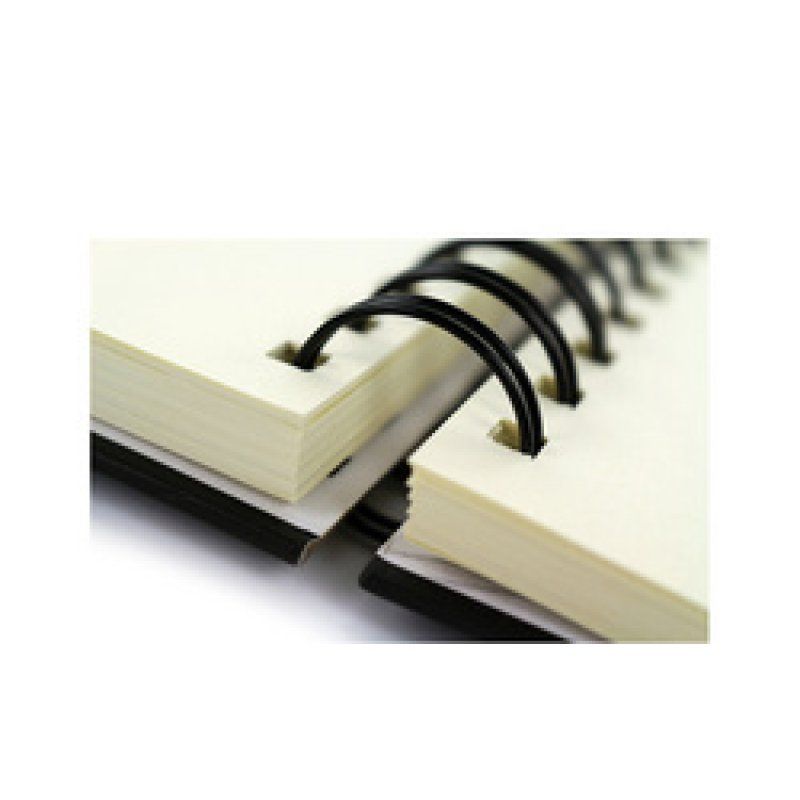 kangaro Spiral-Skizzenbuch Design, DIN A5, 80 Blatt, schwarz