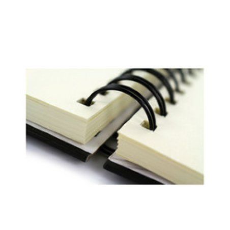 kangaro Spiral-Skizzenbuch Design, DIN A5, 80 Blatt, schwarz