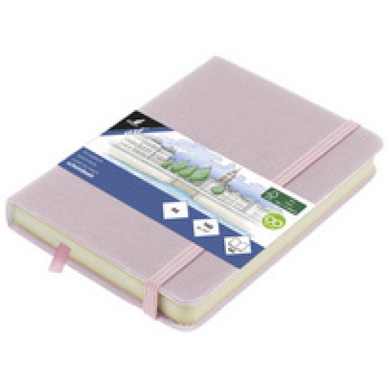 kangaro Carnet de croquis, couverture PU rigide, A6, lilas