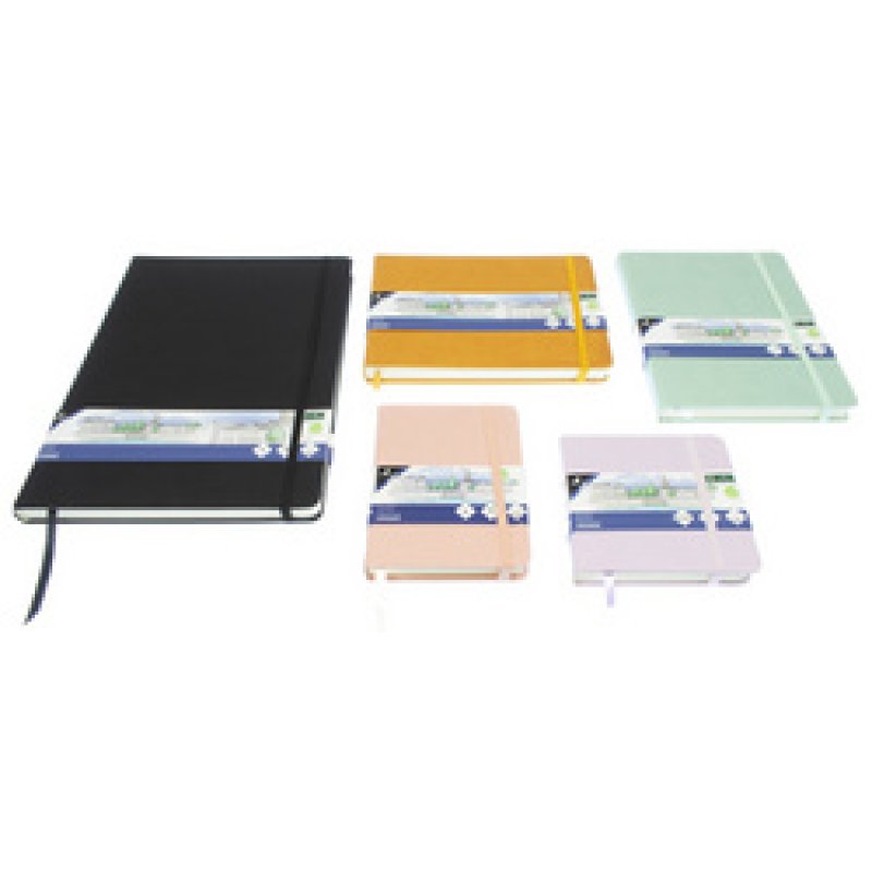 kangaro Cahier de croquis, couverture PU rigide, A5, noir