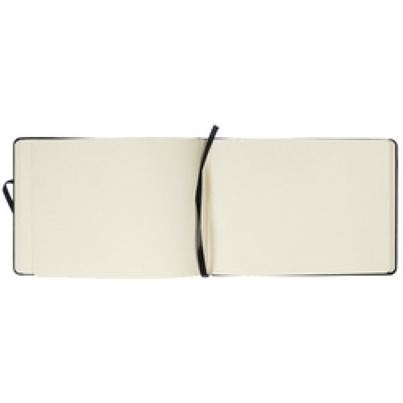 kangaro Cahier de croquis, couverture PU rigide, A5, noir