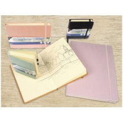 kangaro Cahier de croquis, couverture PU rigide, A5, ocre