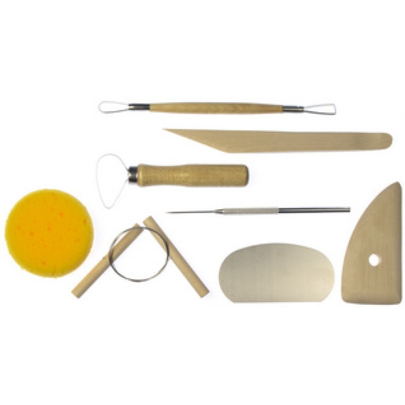 kangaro Jeu d'outils pour l'argile et la glaise, 8 pièces