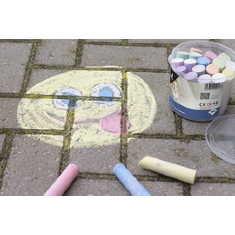 kangaro Craie de trottoir, dans un seau en plastique